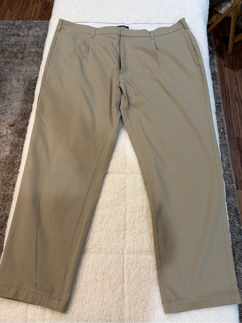 Nautica Men's Khaki Straight Chino Pants